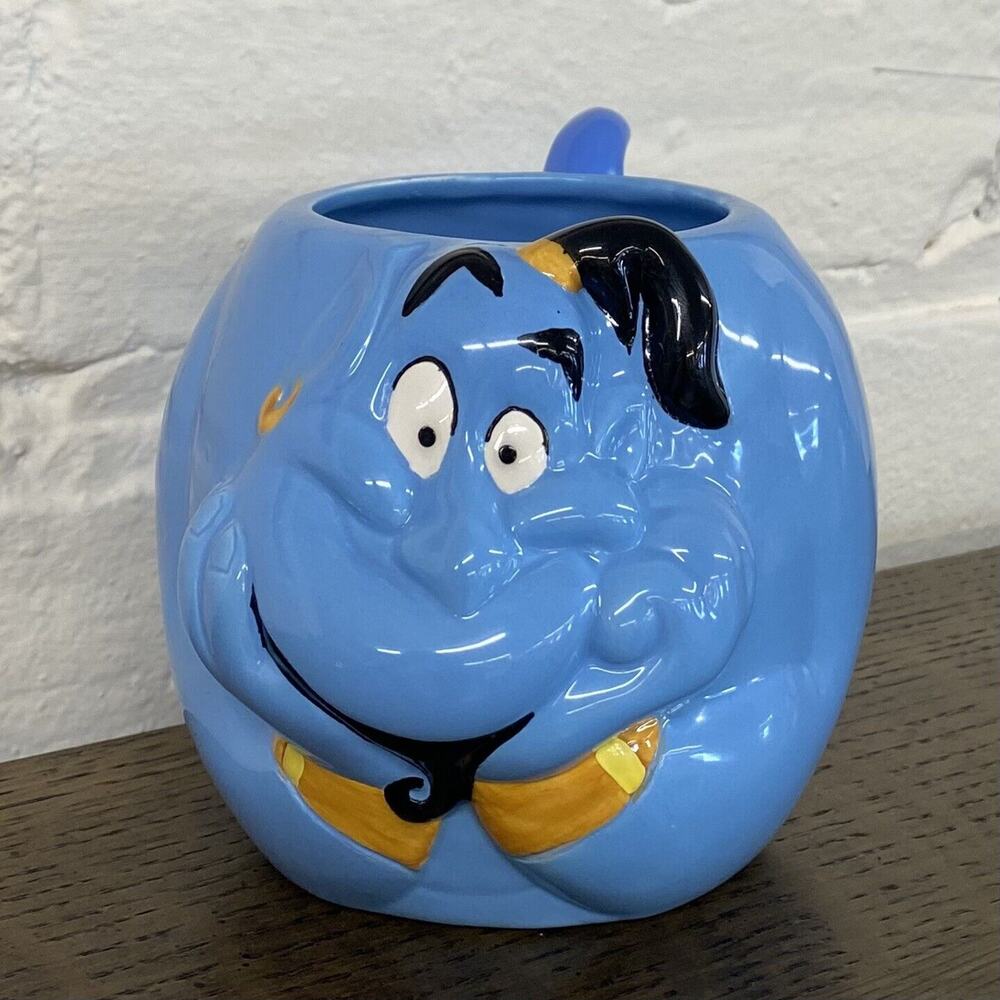 Vintage Disney Aladdin Jafar Genie‎ Figural Mug Cup by Applause-Rare-NEW-NWOB!